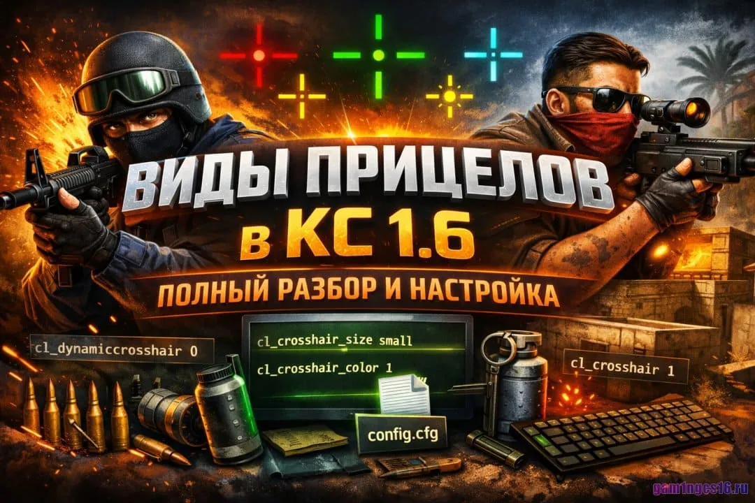 Виды прицелов в КС 1.6: какой выбрать и как правильно настроить