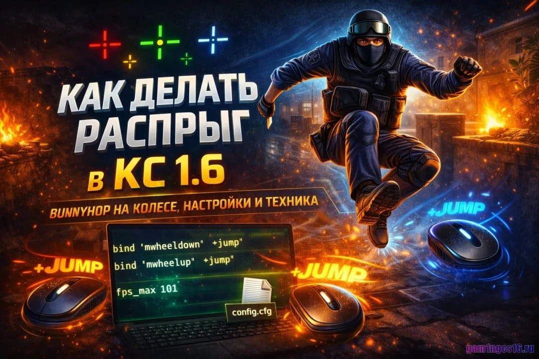 Как делать распрыг в КС 1.6